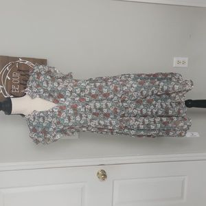 Beachsissi floral empire waist dress